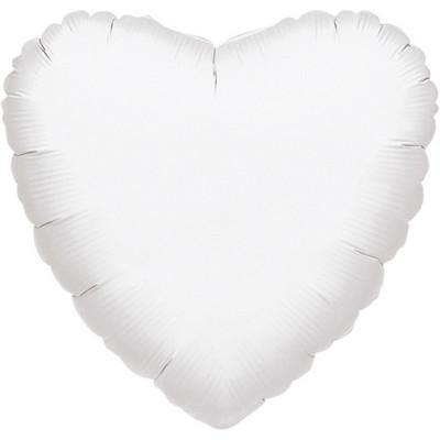 PALLONCINO 17INCH MYLAR CUORE BIANCO