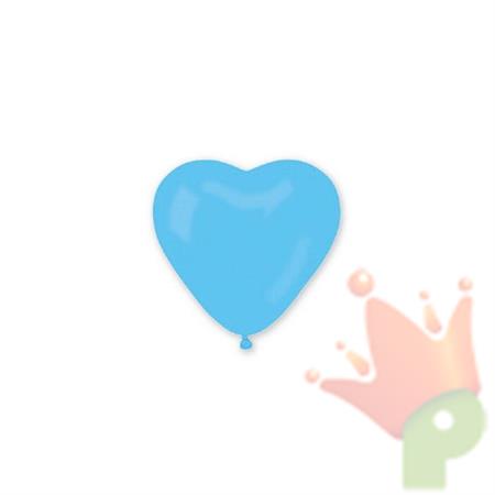 PALLONCINI 10INCH - 26CM CUORE CELESTI 12PZ