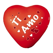PALLONCINI 10INCH - 26CM CUORE TI AMO 12PZ