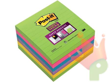 POST-IT SUPER STICKY 76X76MM COLORATI