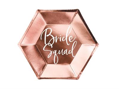 PIATTI 23CM BRIDE SQUAD ORO ROSA 6PZ