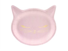 PIATTI 22X20CM FORMA GATTO 6PZ