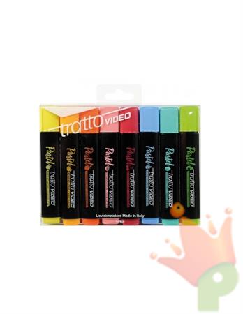 EVIDENZIATORI TRATTO PASTELLO 8PZ