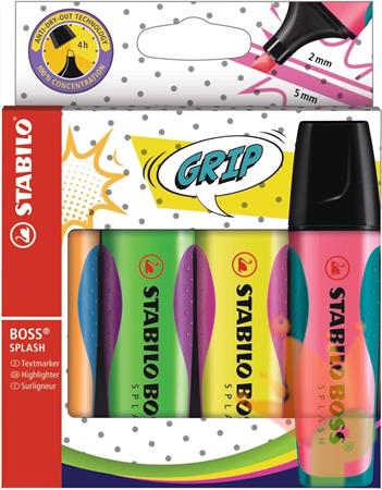 EVIDENZIATORI STABILO BOSS SPLASH 4PZ