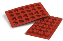 STAMPO IN SILICONE 3,4X3,3CM H.2,1CM SAVARIN CUORI