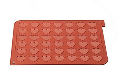TAPPETO IN SILICONE N.42 MACARON 38X35 HEART