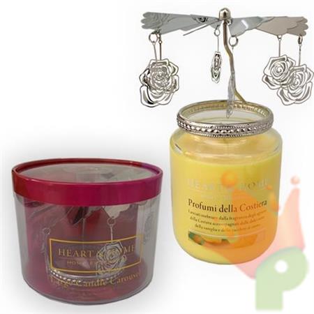 CAROSELLO ROSA PER CANDELE