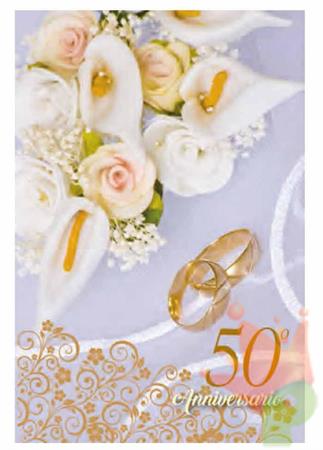 BIGLIETTO AUGURI 50 ANNIVERSARIO 5629