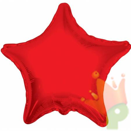 PALLONCINO MYLAR STELLA 18 ROSSO