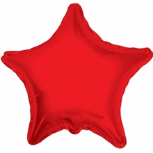 PALLONCINO MYLAR STELLA 18 ROSSO