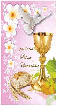 BIGLIETTO AUGURI PRIMA COMUNIONE 6714