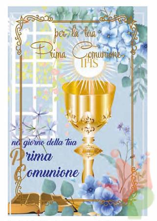 BIGLIETTO AUGURI PRIMA COMUNIONE 8224