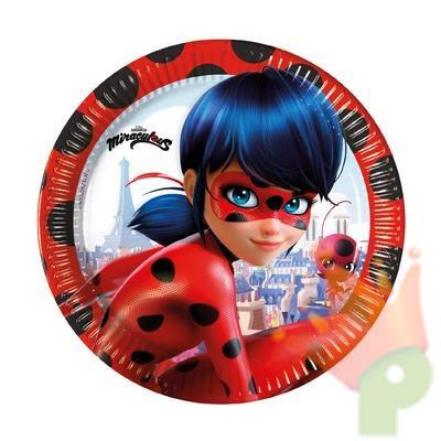 PIATTI 20CM MIRACOULOS LADYBUG 8PZ
