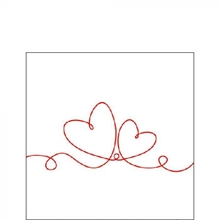 TOVAGLIOLI 25X25 LINE OF LOVE RED 20PZ