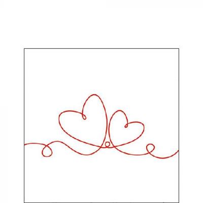 TOVAGLIOLI 25X25 LINE OF LOVE RED 20PZ
