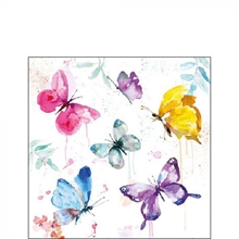 TOVAGLIOLI 25X25 BUTTERFLY COLLECTION WHITE 20PZ