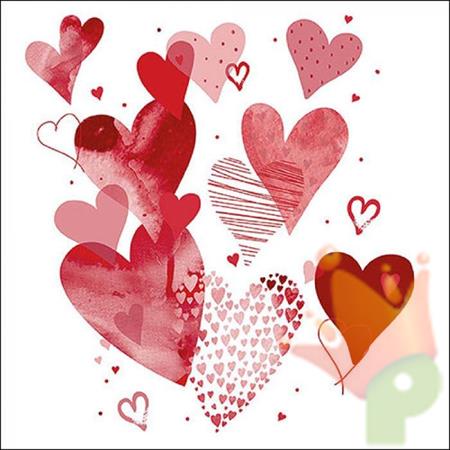 TOVAGLIOLI 33X33 WITH LOVE RED 20PZ