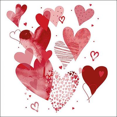 TOVAGLIOLI 33X33 WITH LOVE RED 20PZ