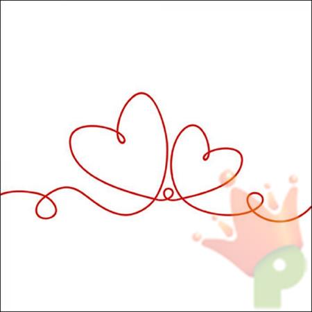 TOVAGLIOLI 33X33 LINE OF LOVE RED 20PZ