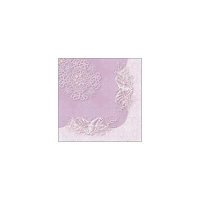 TOVAGLIOLI 33X33 BUTTERFLY LACE LILAC 20PZ