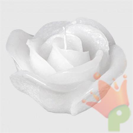 CANDELA BOCCIOLO MEDIO BIANCO 8X4,5CM