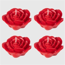 CANDELE ROSE SMALL ROSSE 7,5CM 4PZ