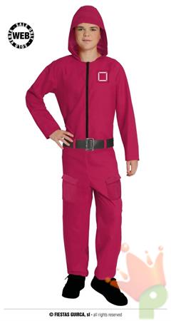COSTUME SQUID GAME ROSSO TG. 14-16 ANNI