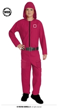 COSTUME SQUID GAME ROSSO TG. 14-16 ANNI