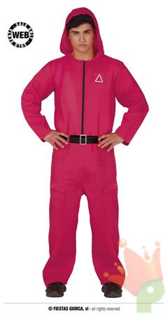 COSTUME THE GAMER ADULTO TUTA ROSSA SQUID GAME TAGLIA M 48 50