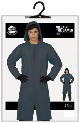 COSTUME FURFANTE THE GAMER SQUID GAME NERO TAGLIA M 48 50