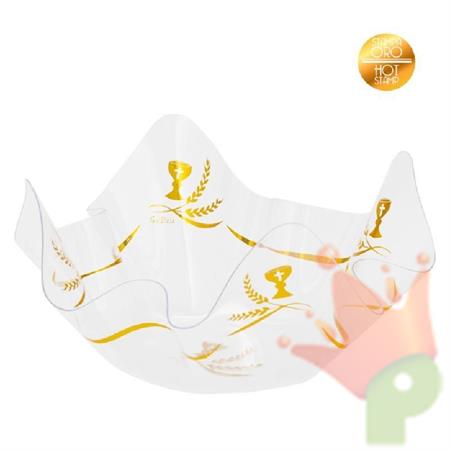 CONTENITORE PET COMUNIONE STAMPA ORO 22,5CM