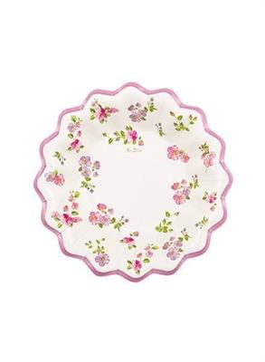 PIATTI FONDI 24CM ROMANTIC FLOWERS 8PZ