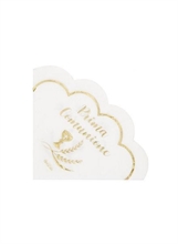 TOVAGLIOLI 33X33 COMUNIONE SMERLO FIORE ORO 16PZ