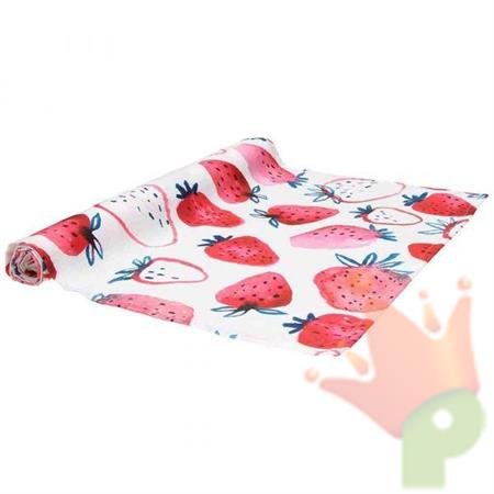 RUNNER 40X140CM ANTIMACCHIA TEXTILE FRAGOLE