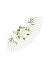 TOVAGLIOLI 33X33 FLORAL WHITE 16PZ
