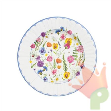 PIATTI 21CM BOTANICAL FLOWERS 8PZ