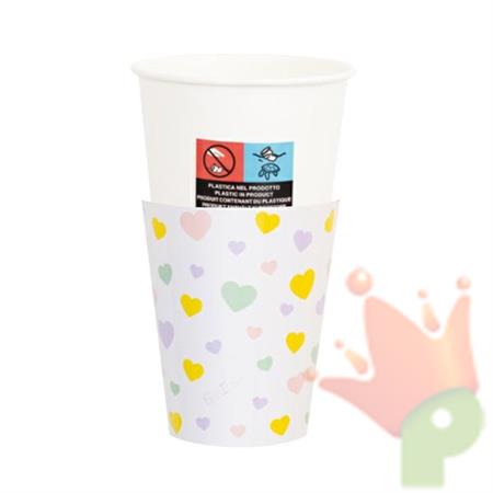 BICCHIERI 250CC CANDY HEARTS 8PZ