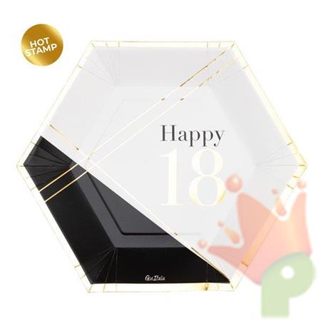 PIATTI 23CM HAPPY 18  8PZ