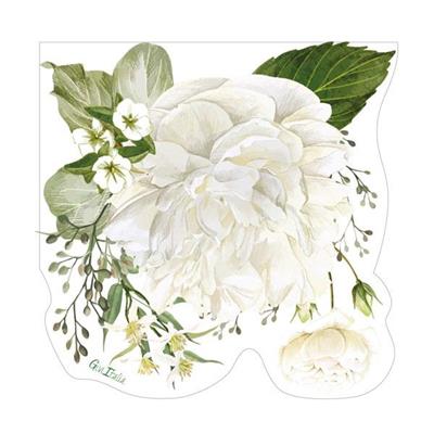 TOVAGLIOLI 33X33 FLORAL WHITE 16PZ