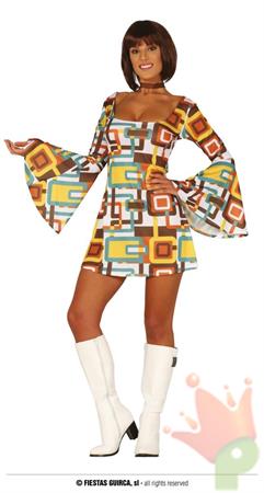 COSTUME RAGAZZA DISCO ADULTA TAGLIA  M 38 40