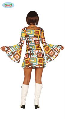 COSTUME RAGAZZA DISCO ADULTA TAGLIA  M 38 40