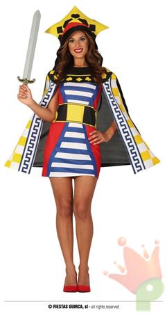COSTUME CARTA DA GIOCO REGINA ADULTA TAGLIA  L 42-44