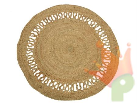 TAPPETO IN JUTA ROTONDO 90X0,5CM NATURALE
