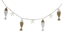 GHIRLANDA 120CM CON PESCI PENDENTI