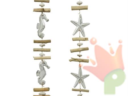 DECORAZIONE PENDENTE CAVALLUCCIO MARINO/STELLE MARINE 100CM