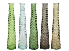 VASO IN VETRO 7X32CM COLORI ASSORTITI