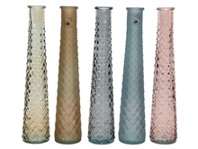 VASO IN VETRO 7X32CM COLORI ASSORTITI OPACO/LUCIDO