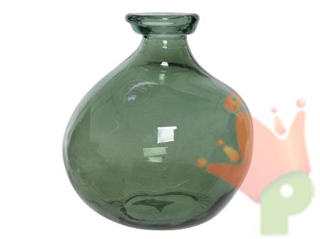VASO IN VETRO LUCIDO 16X18CM VERDE