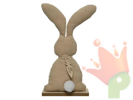 CONIGLIO IN VELLUTO 6X18X35CM BEIGE