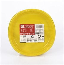 PIATTI LIKE 22X22CM RIUTILIZZABILI GIALLO 10PZ